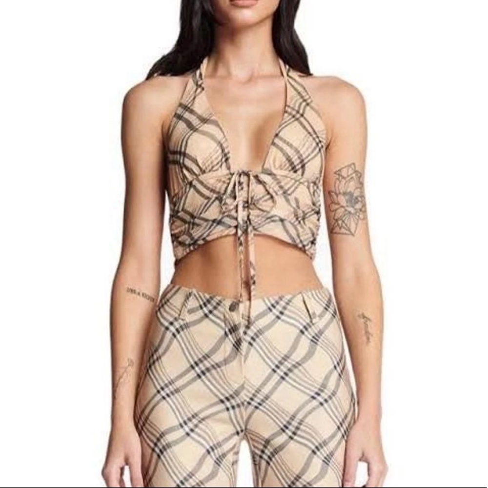 **RARE** I.AM.GIA plaid halter top